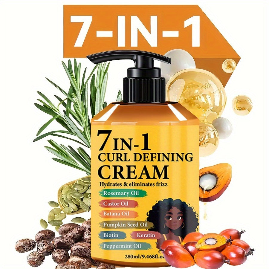 new arrival 7 in 1 hair curling cream moroccan