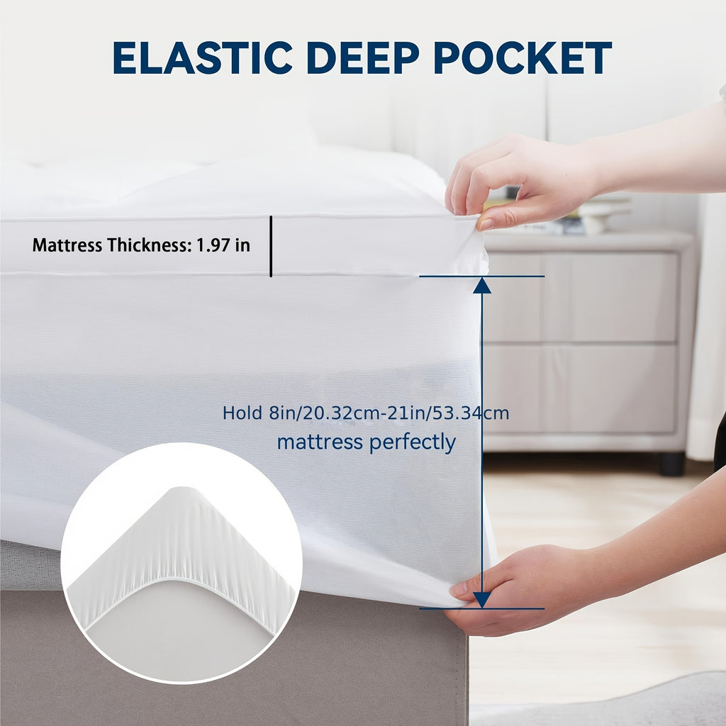 twin mattress topper 500 gsm cotton pillow top quilted