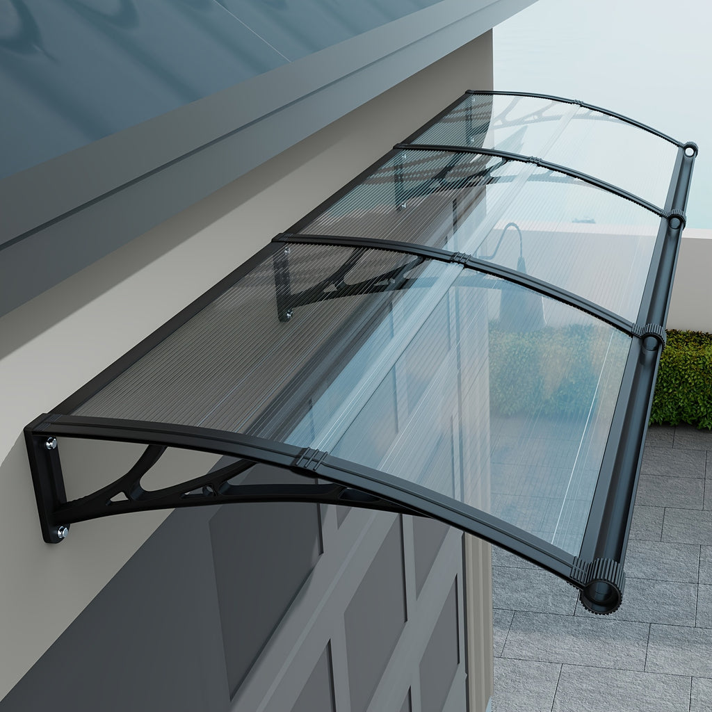 awnings windows doors large gutters rain sun uv protection