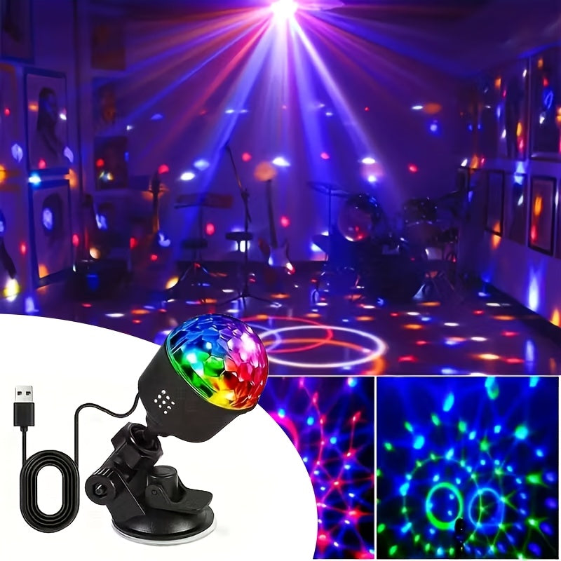 new disco light dj party light 7 lighting   usb powered