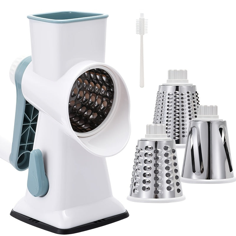a multifunctional hand cranked vegetable cutter