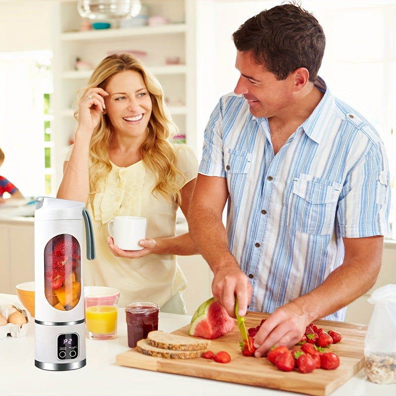 portable juicer led display usb rechargeable handheld juice
