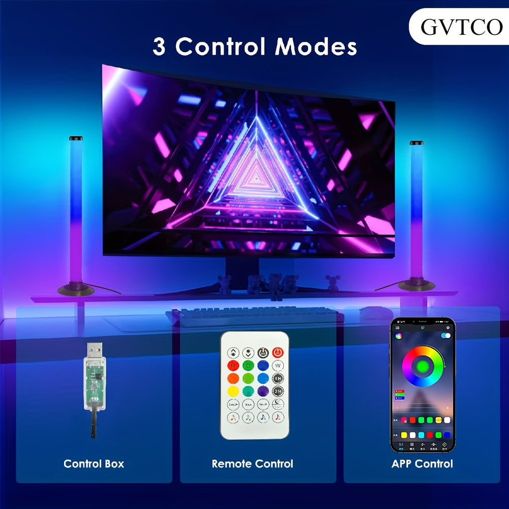 modern desktop ambient light sound activated led strip