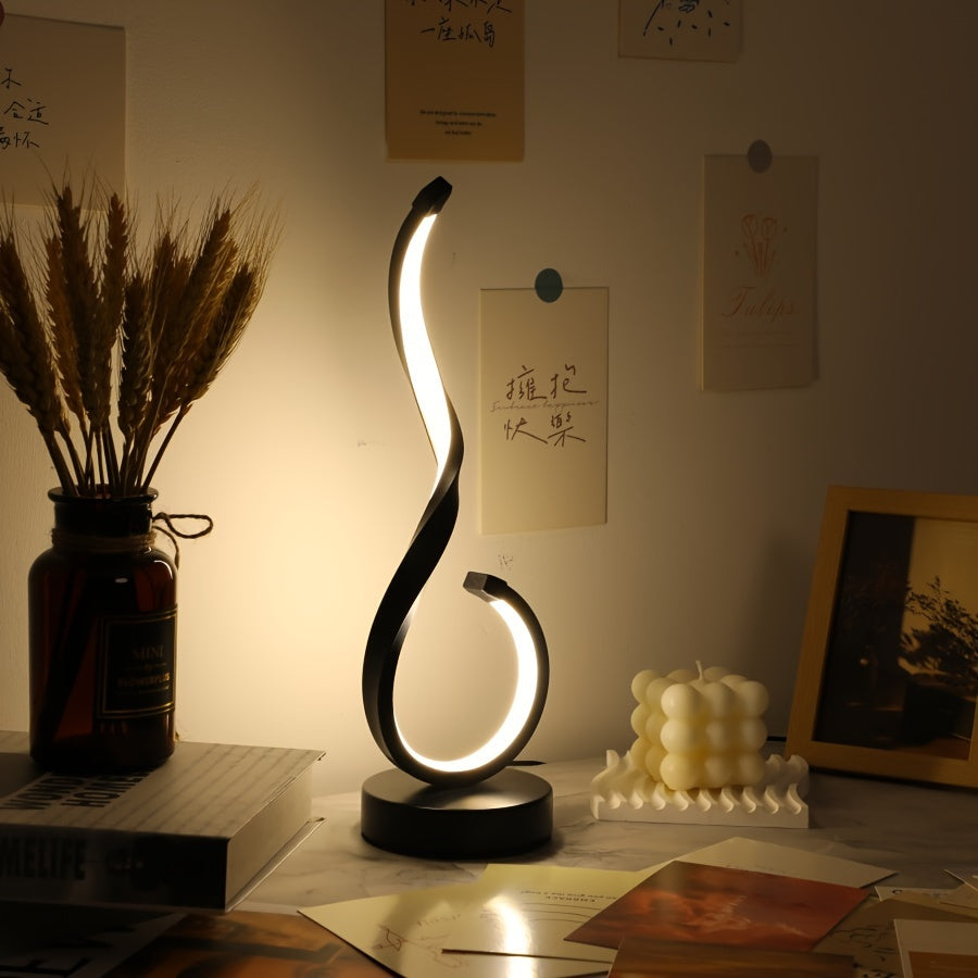 1pc minimalist modern iron usb three color dimmable desktop