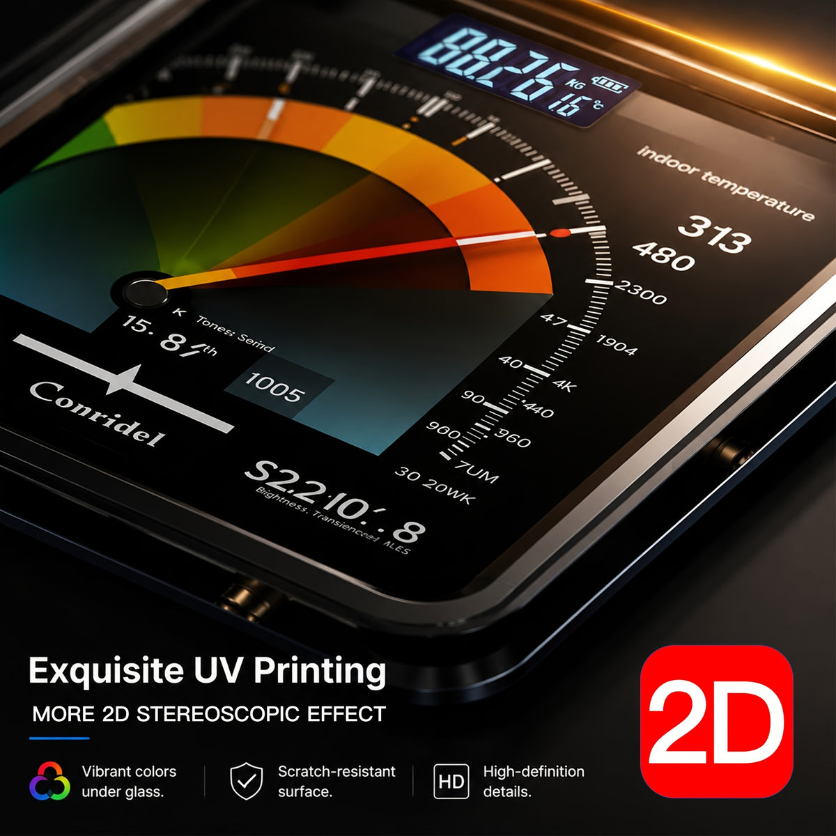 high definition uv color printing digital weight scale