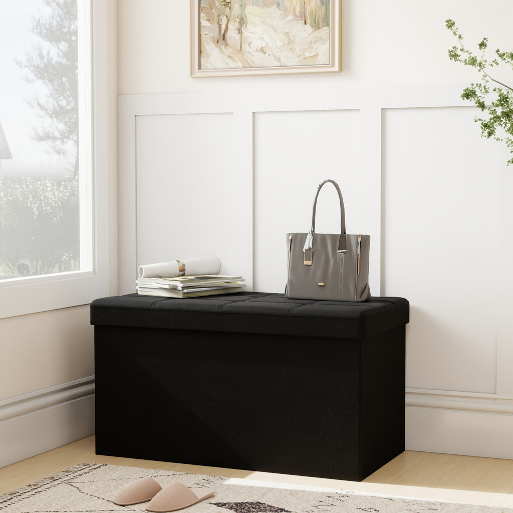 leather linen   storage bench padded   storage