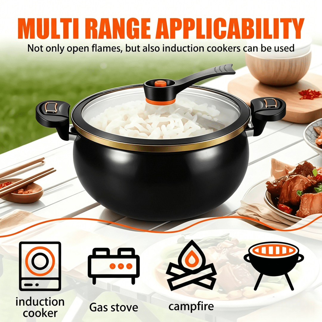 8 45qt large capacity braiser soup   lock handle non