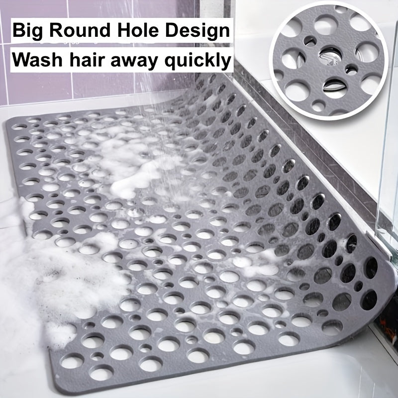 1pc bathroom quick dry anti slip pad shower mat circular