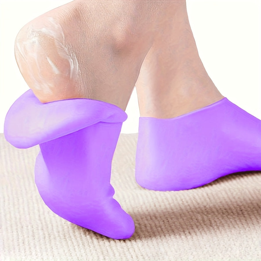 2pcs womens silicone socks   protection socks aloe vera