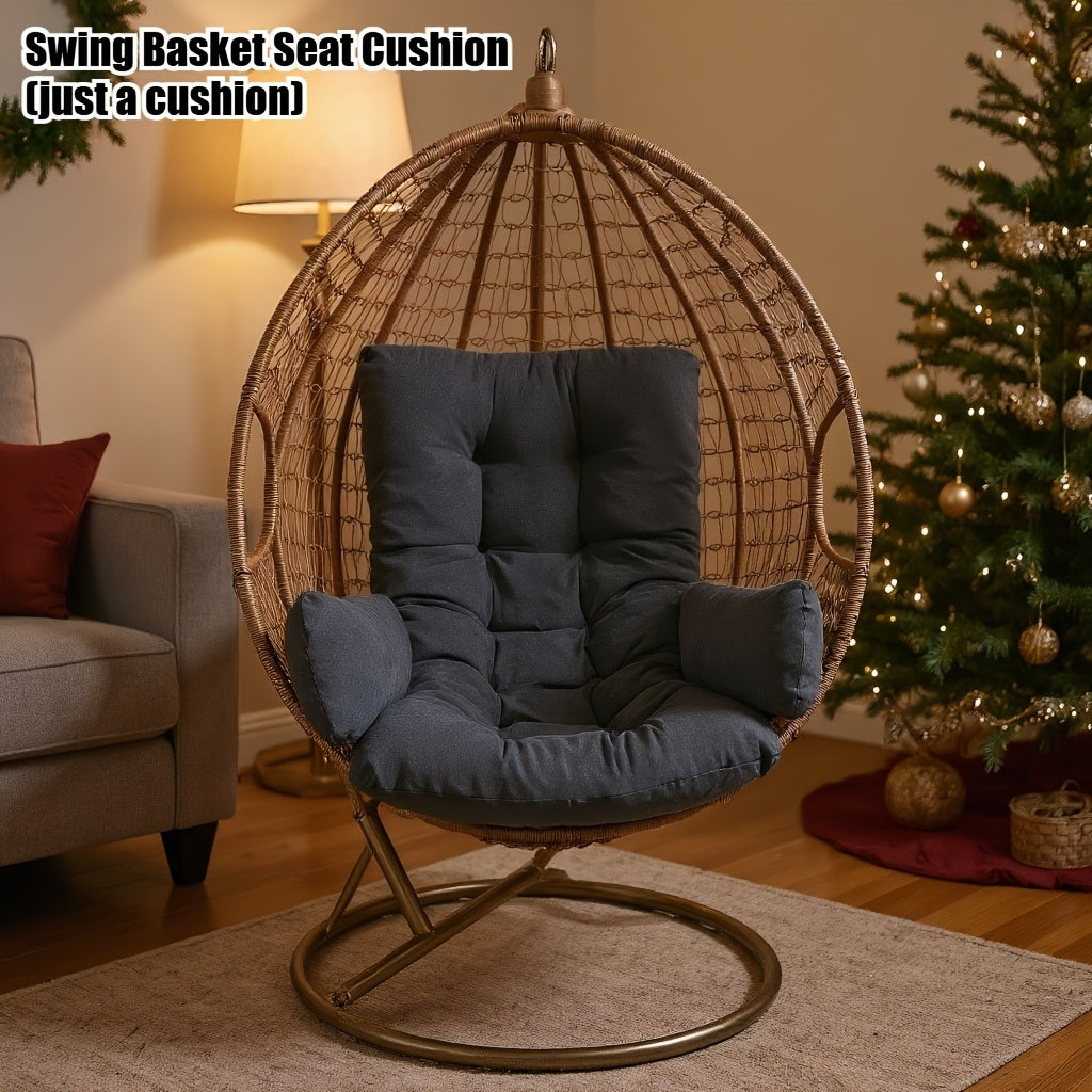 bohemian style swing chair cushion armrests heavy duty