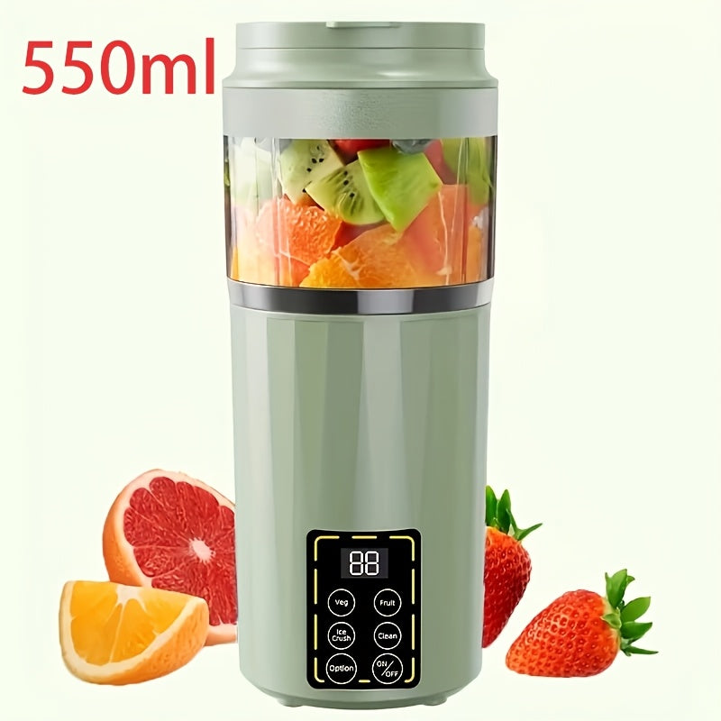 portable juicer led display usb rechargeable handheld juice