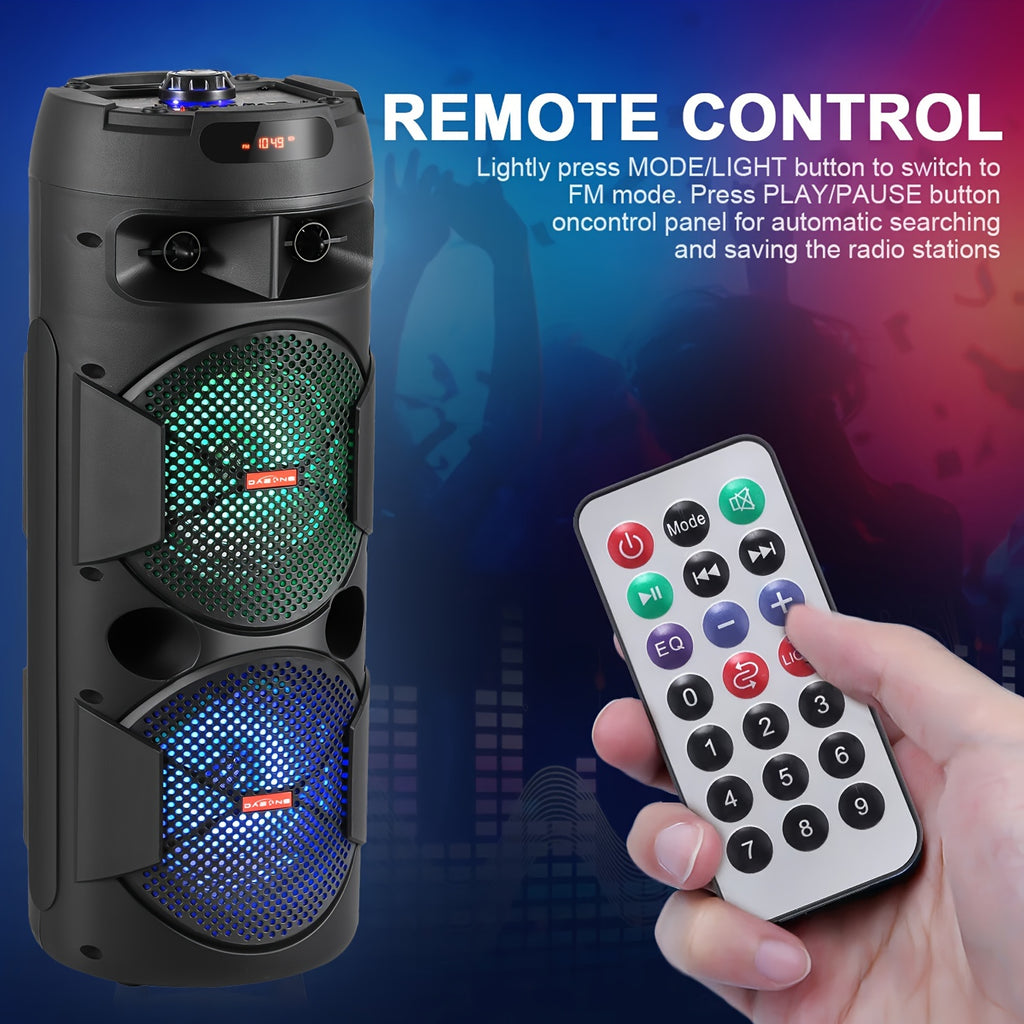 portable bluetooth pa speaker dual 8 karaoke speaker system