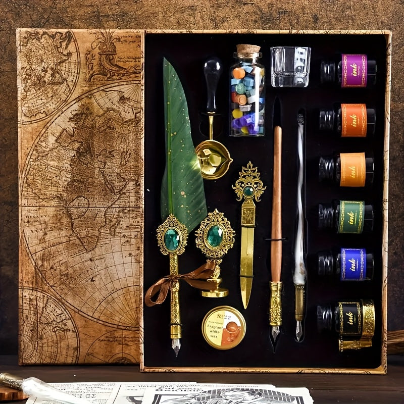 halloween gifts vintage   pen set calligraphy painting