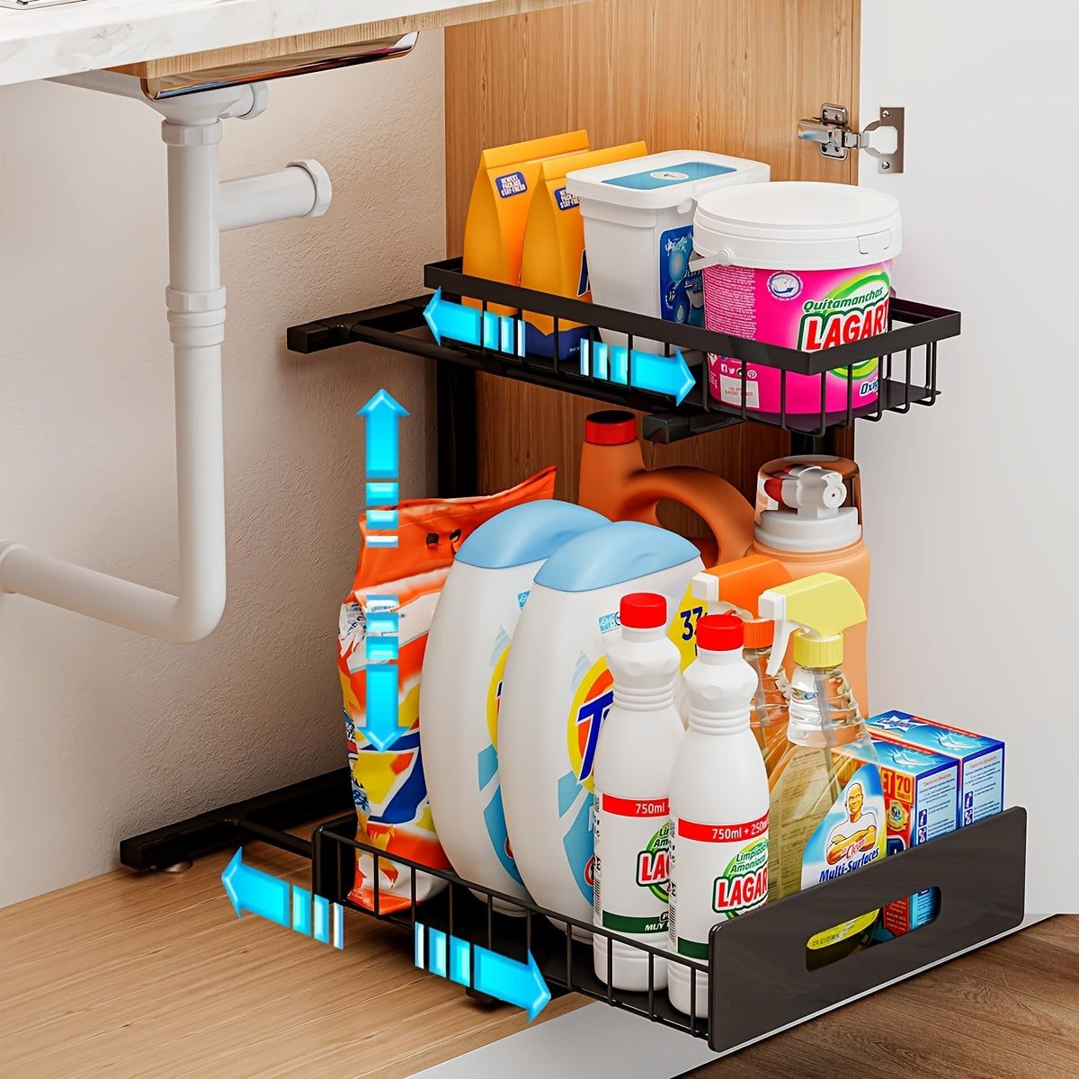 sink organizers metal pull sink organizers storage shelves