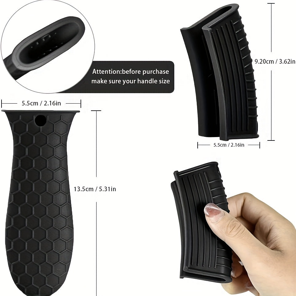 set 4 silicone heat resistant handle covers   handle