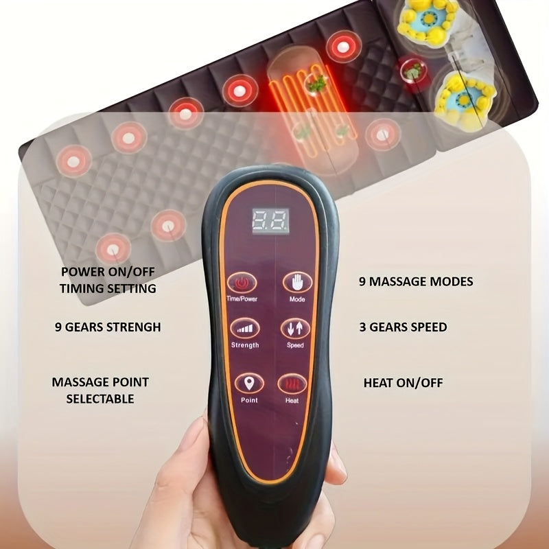 1 set large brown full body heating massagers 2 styles pu