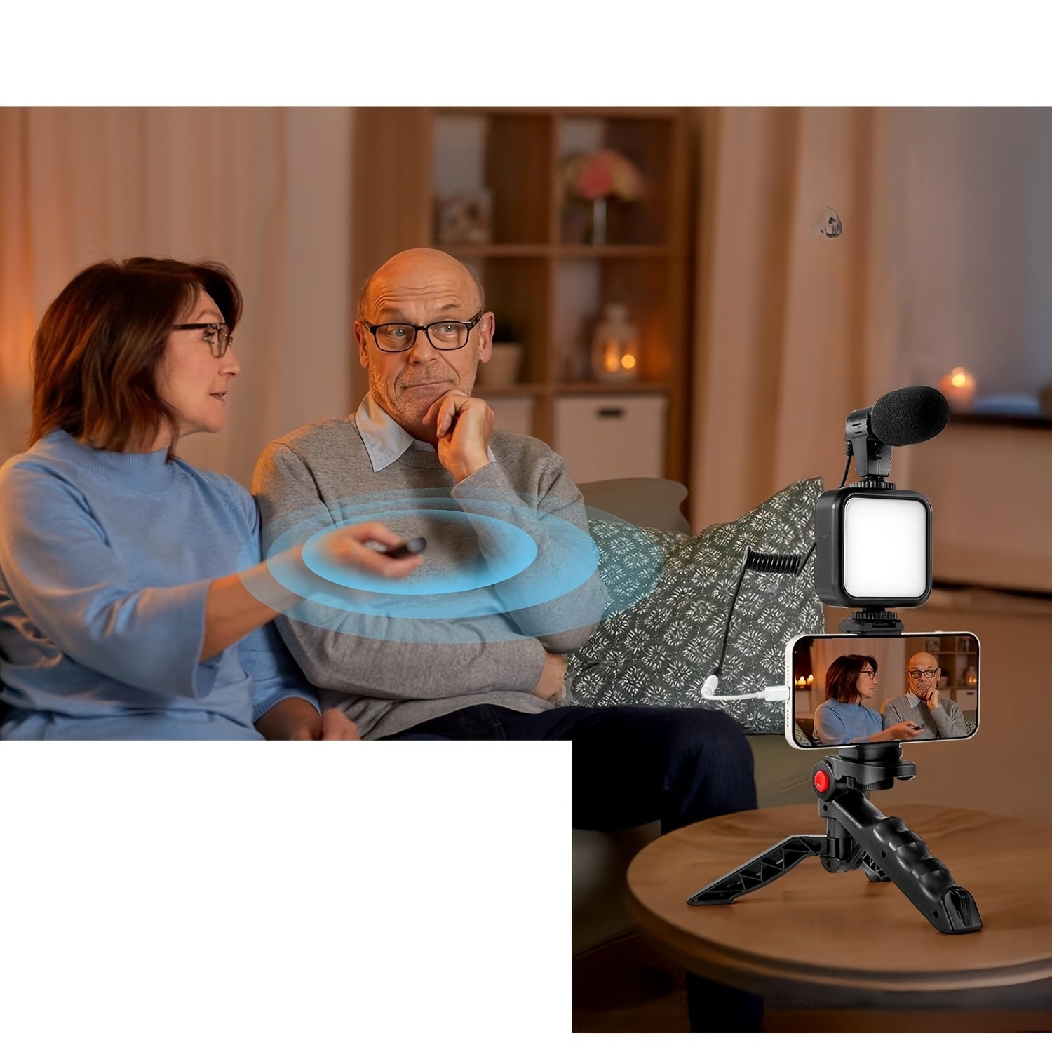 mobile vlog kit portable smartphone tripod