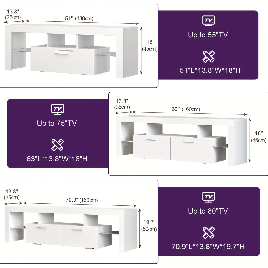71 high gloss   stand led lights 55 65 75 80 inch tvs