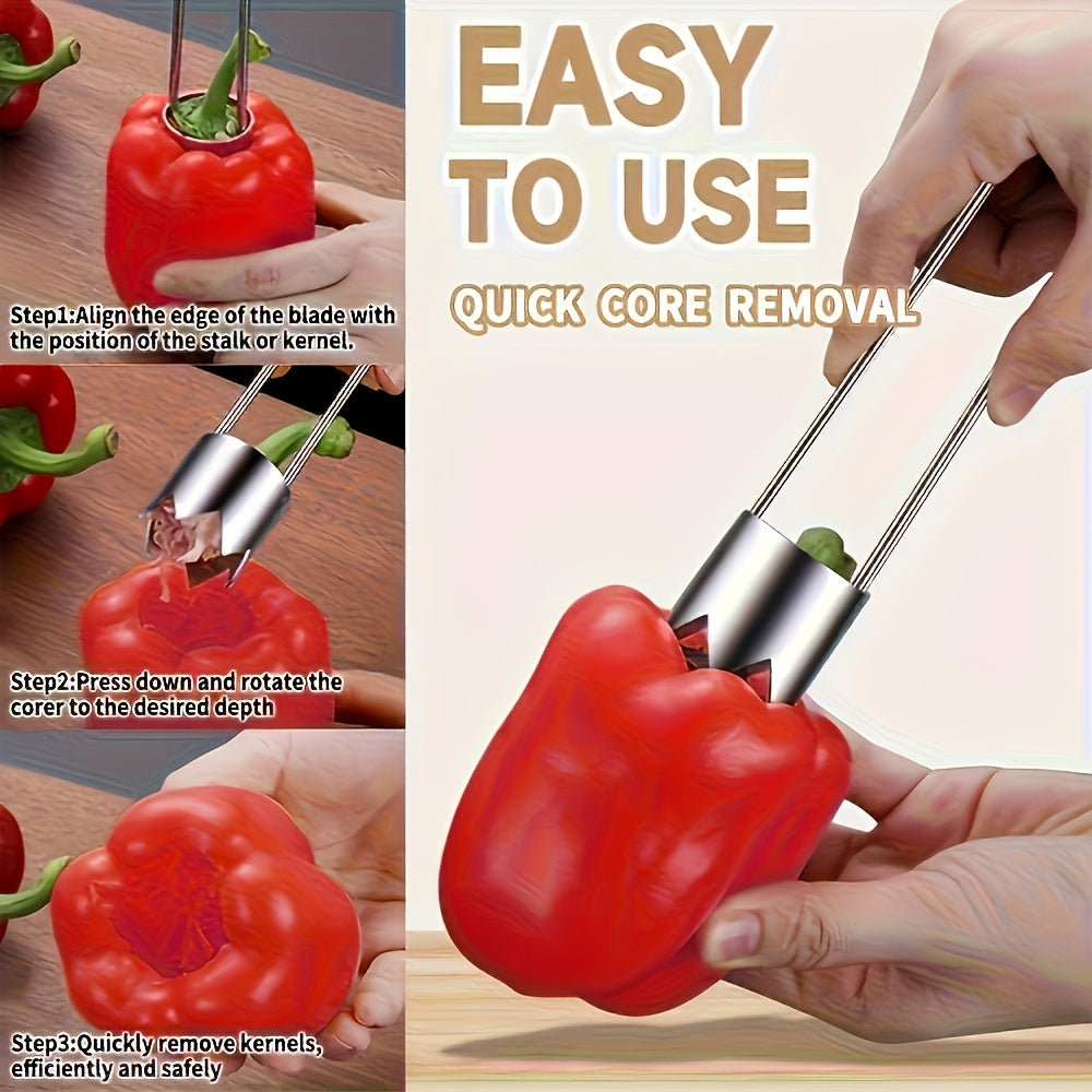 stainless steel cherry pitter multi use fruit corer olives