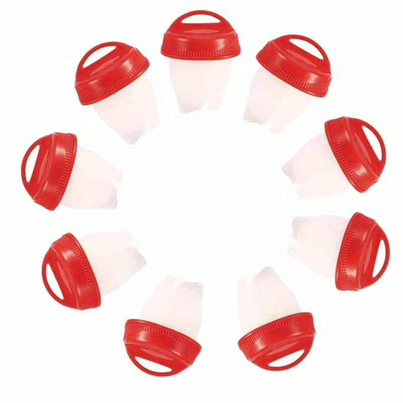 9pcs   egg cooker set silicone shell free non stick
