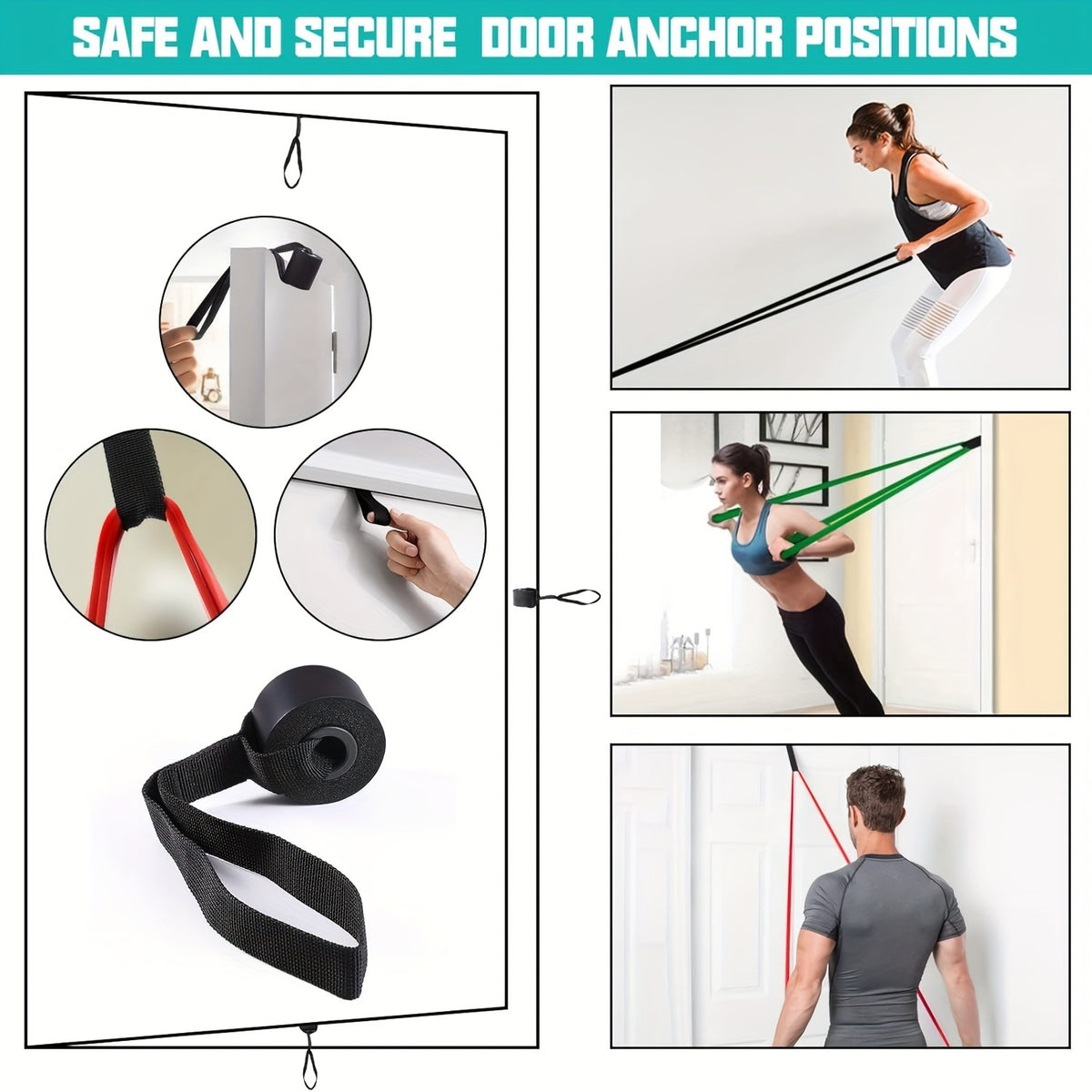 5pcs set   4   bands 1 door   pull
