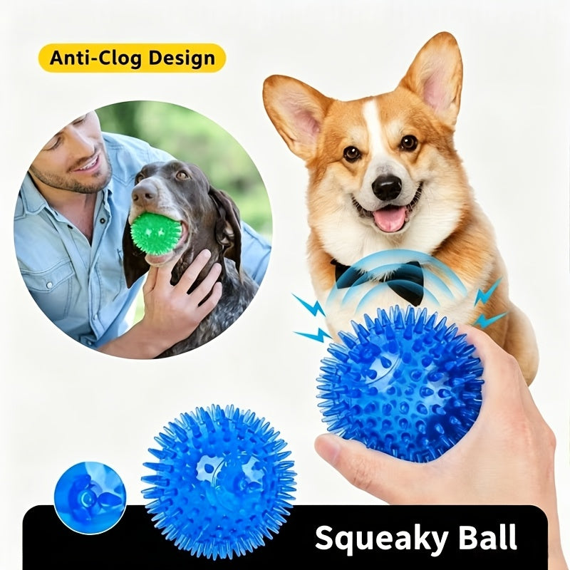 4pcs   toy balls random colors puppy teething toys
