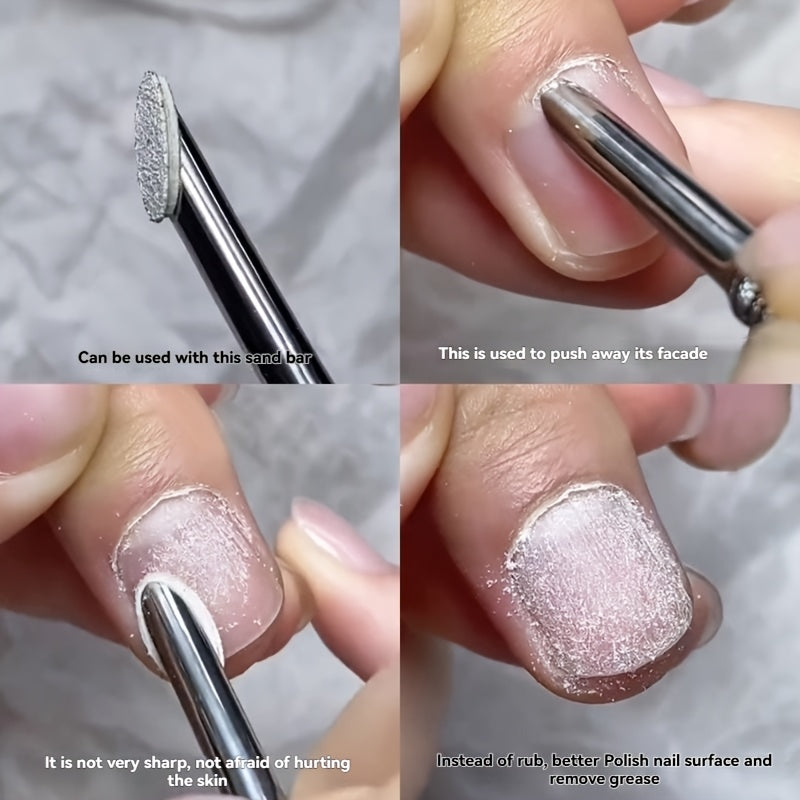 style double headed cuticle remover tool stainless