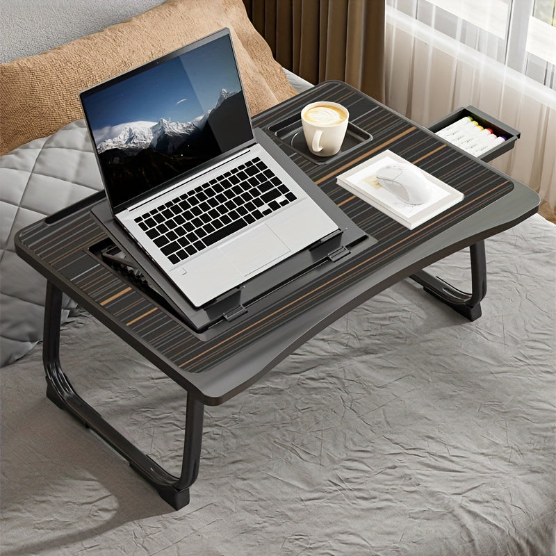 portable laptop bed table cup holder multifunctional tray