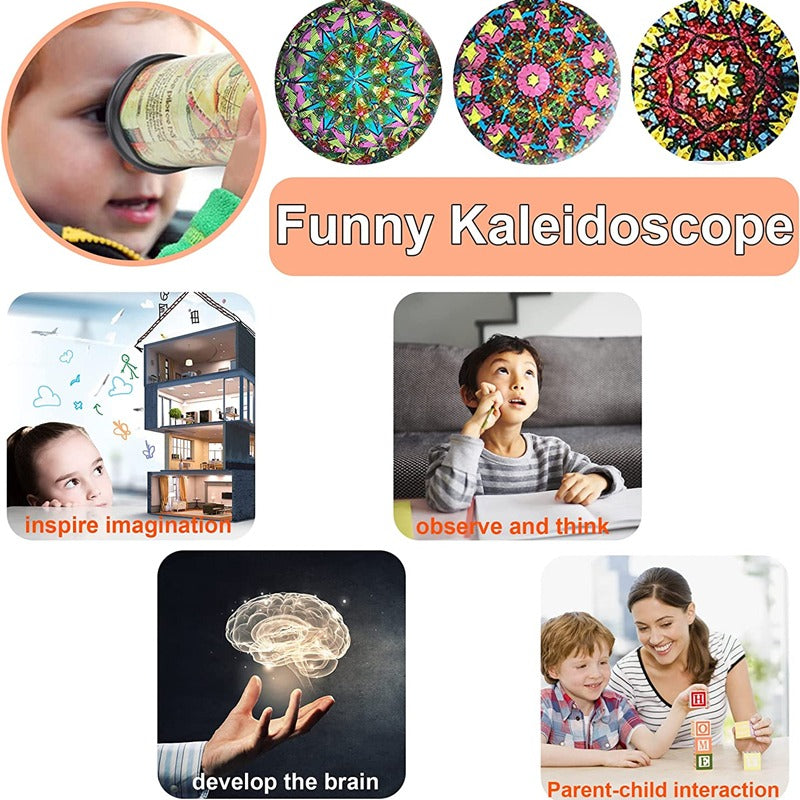 1pc random color classic kaleidoscope toy pullable extension