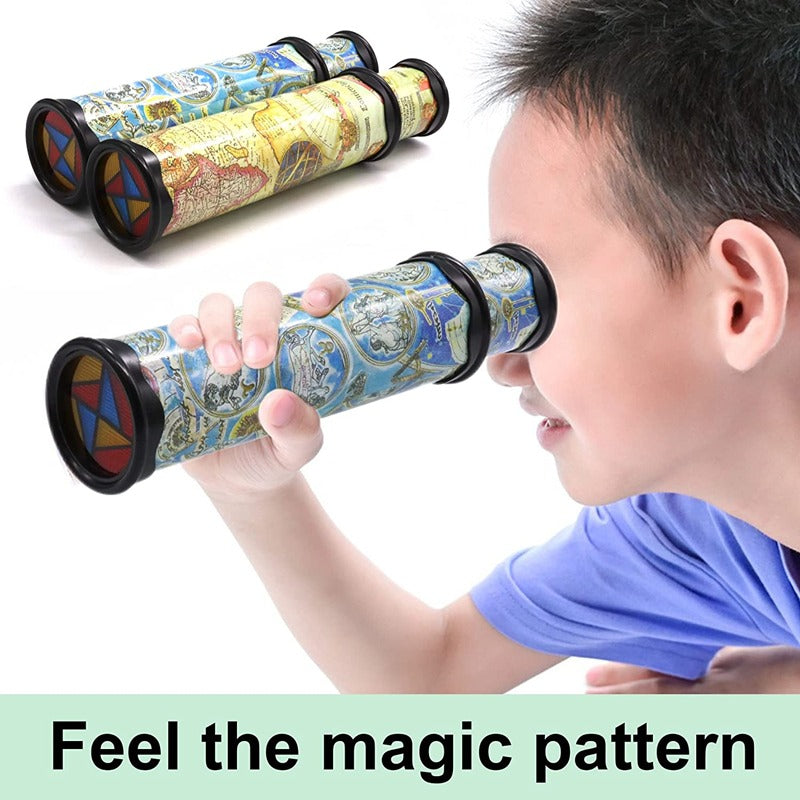 1pc random color classic kaleidoscope toy pullable extension