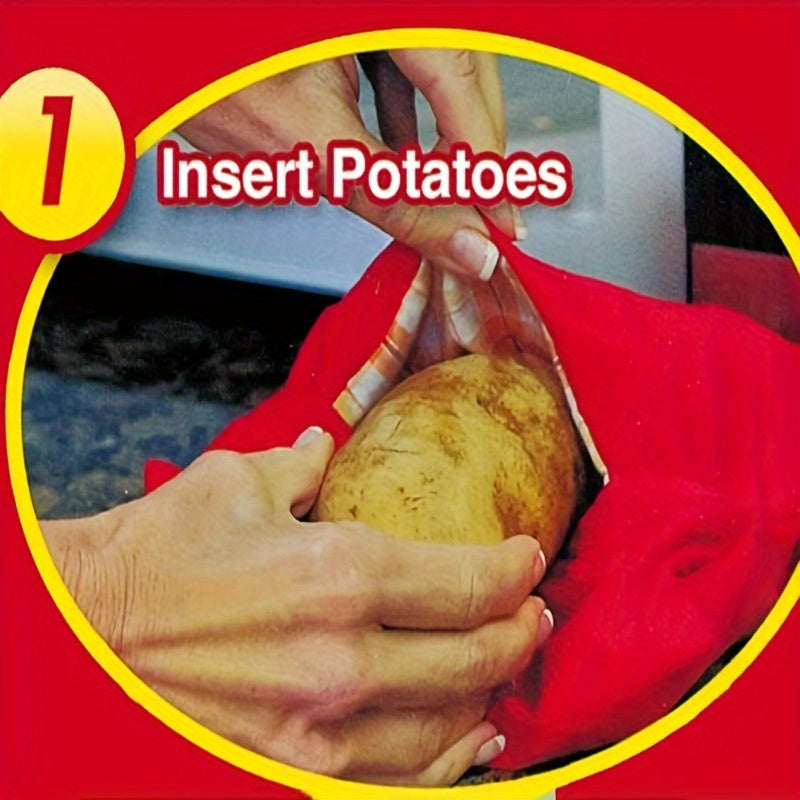 1pc reusable microwave potato cooker bag   baked