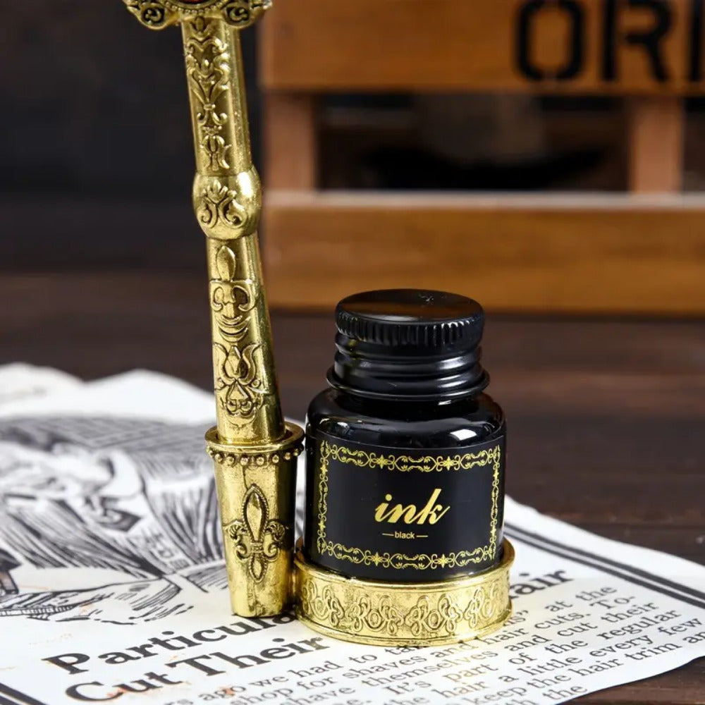 halloween gifts vintage   pen set calligraphy painting