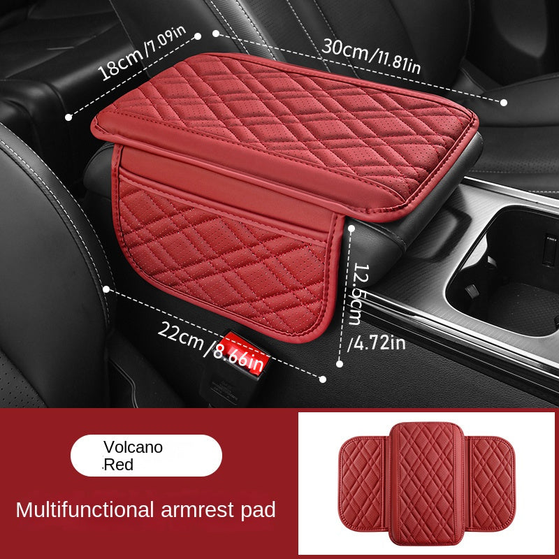 breathable pu leather car armrest cushion multifunctional