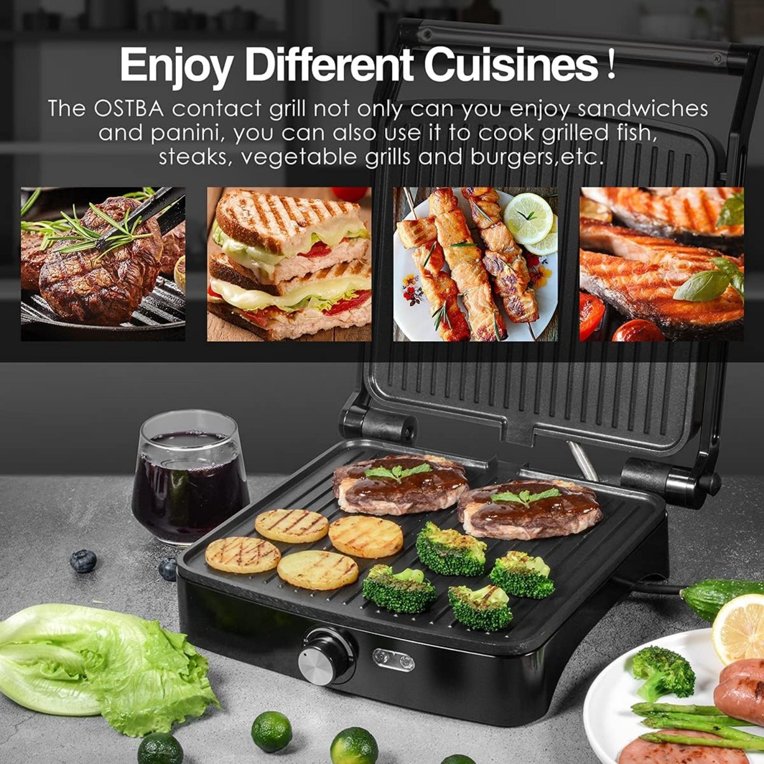 grill indoor sandwich maker temperature