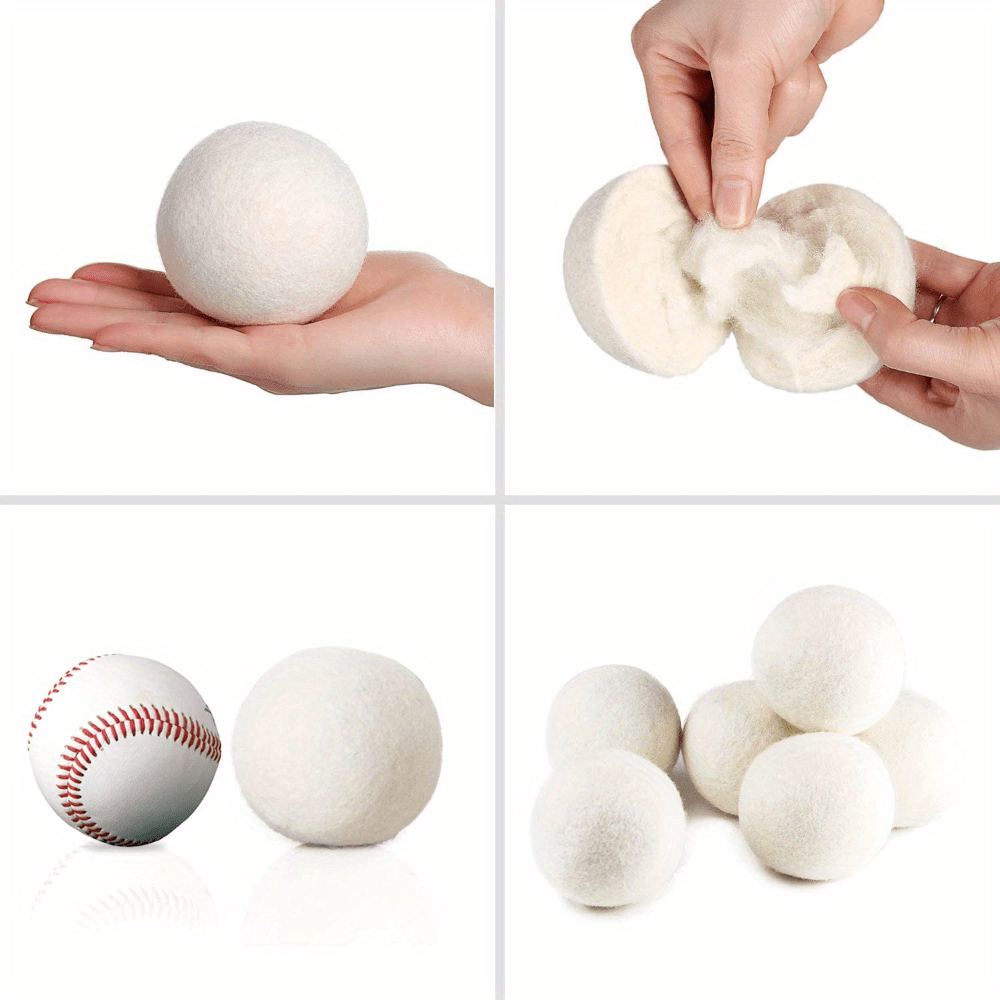 6pcs drying balls low allergenic fabric softener alternative