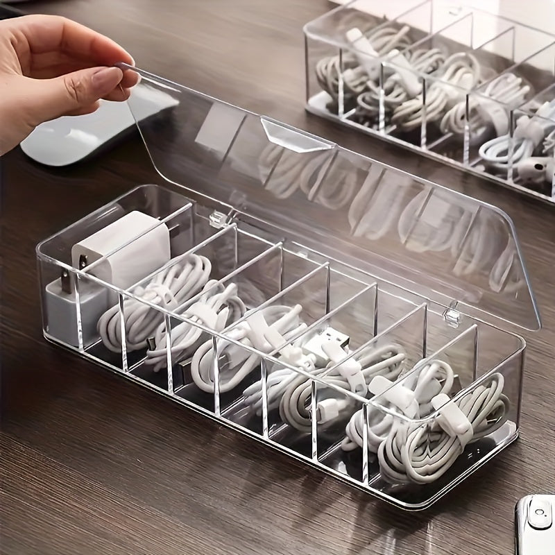 8pcs plastic cable organizer   a desktop storage