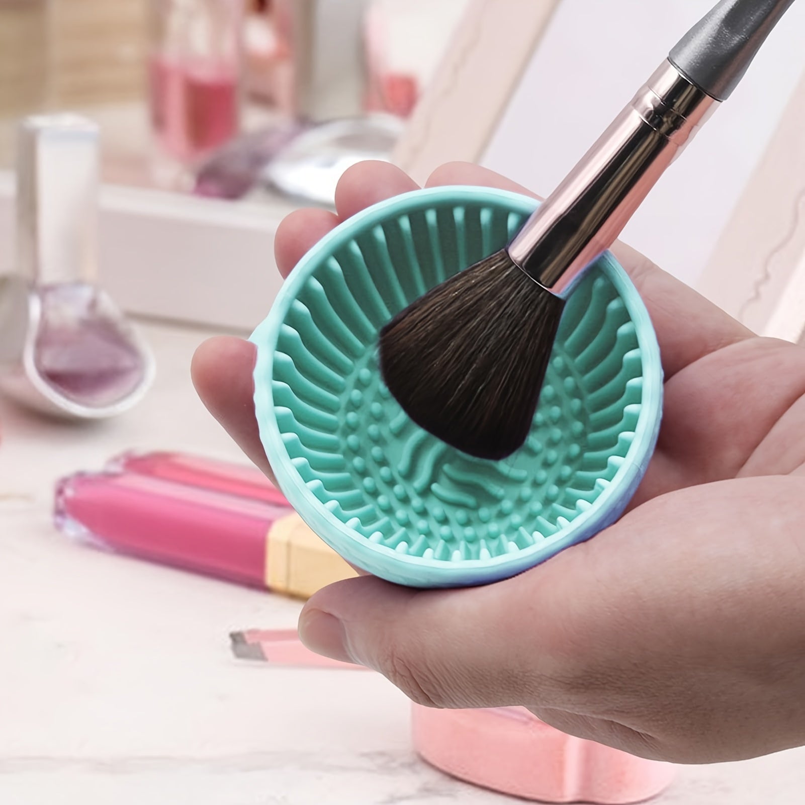 makeup brush cleaner bowl 1pc unscented brush