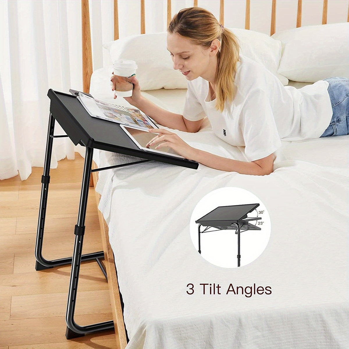 1 2 3 packs adjustable foldable desk folding   height 3