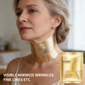 4pcs 24k golden neck mask hydration   lifts neck lines