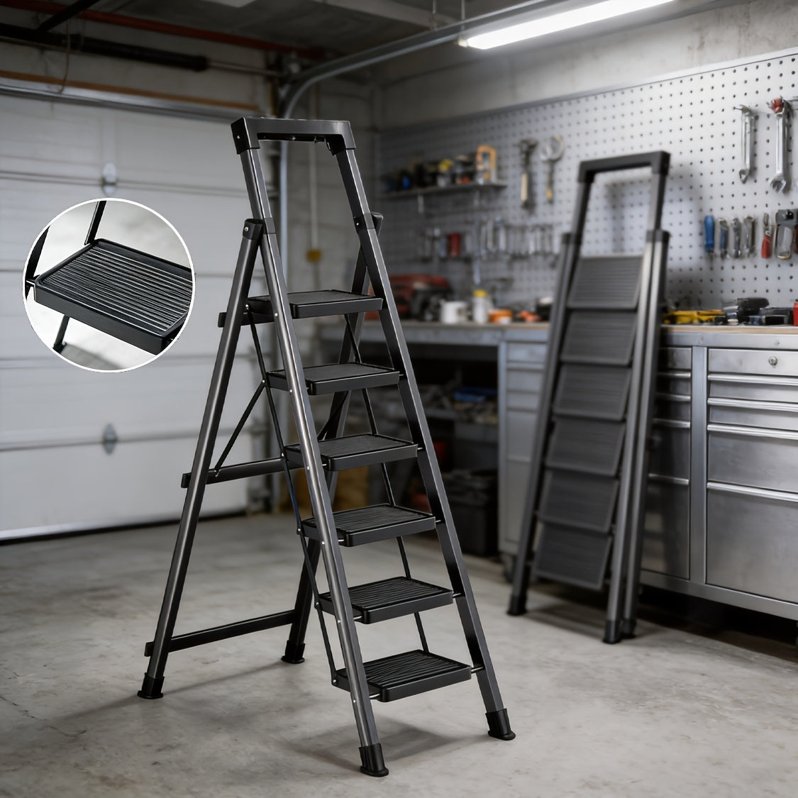 heavy duty   step ladder platform folding step stool