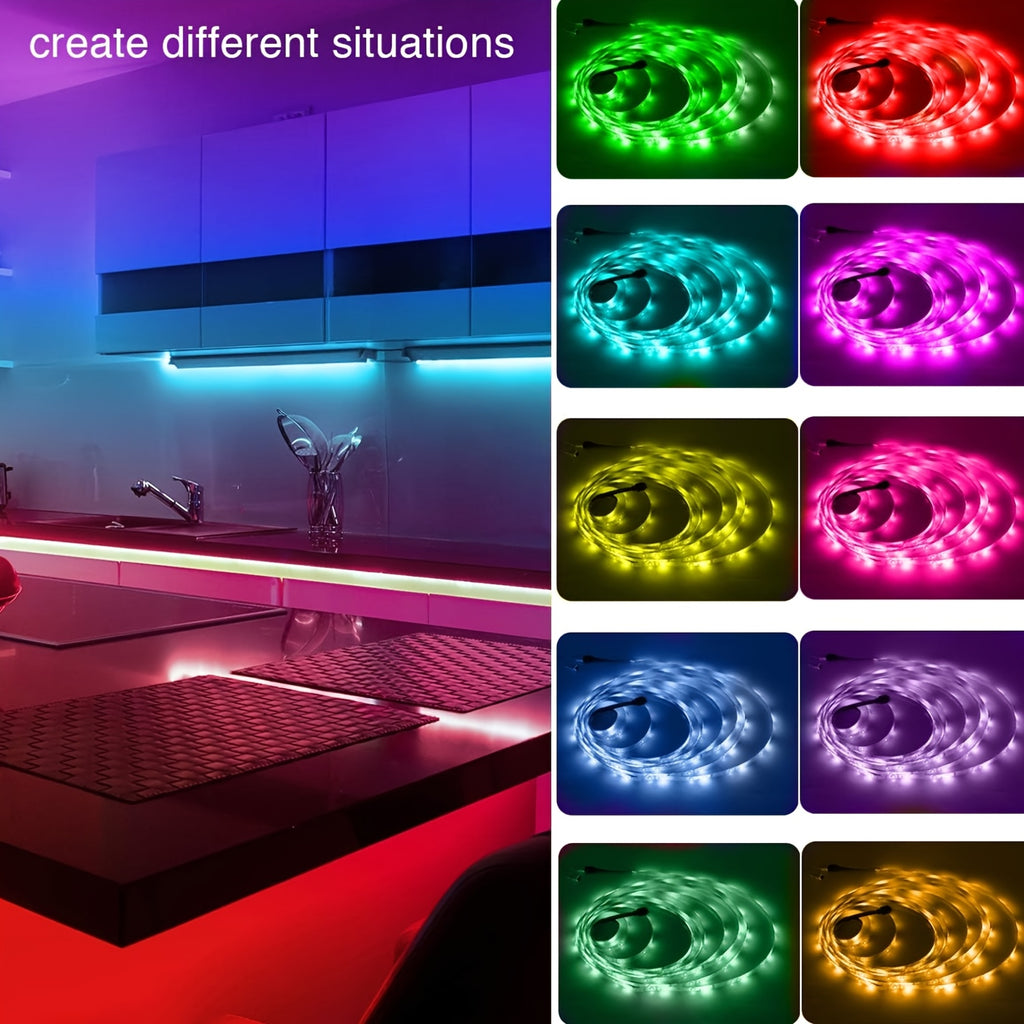 lqhzmyy smart bedroom led light strip   control