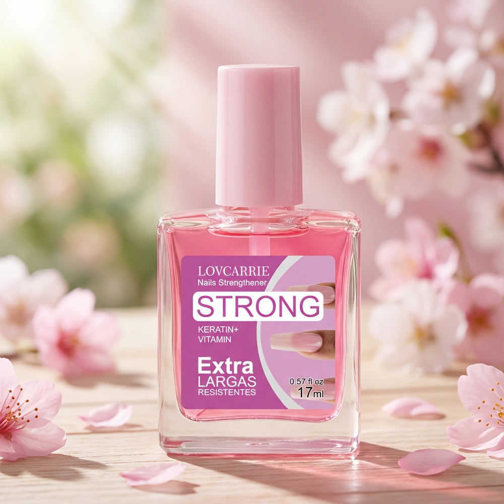 clear pink nail strengthener keratin