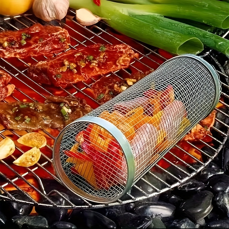 3pcs portable stainless steel bbq grill set stainless steel