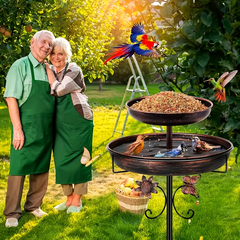 42 inch heavy duty metal double layer bird bath tub 7 9 feet