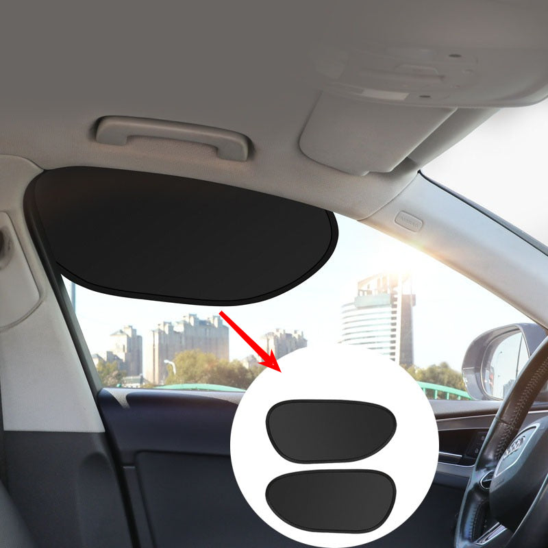 2pcs summer car side window sunshade heat reflective drivers