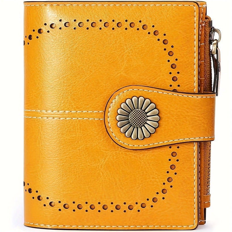 ladies short wallet card holder rfid anti theft coin purse