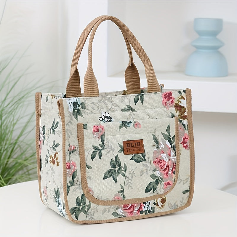 new tote bag made floral print fabric   durable