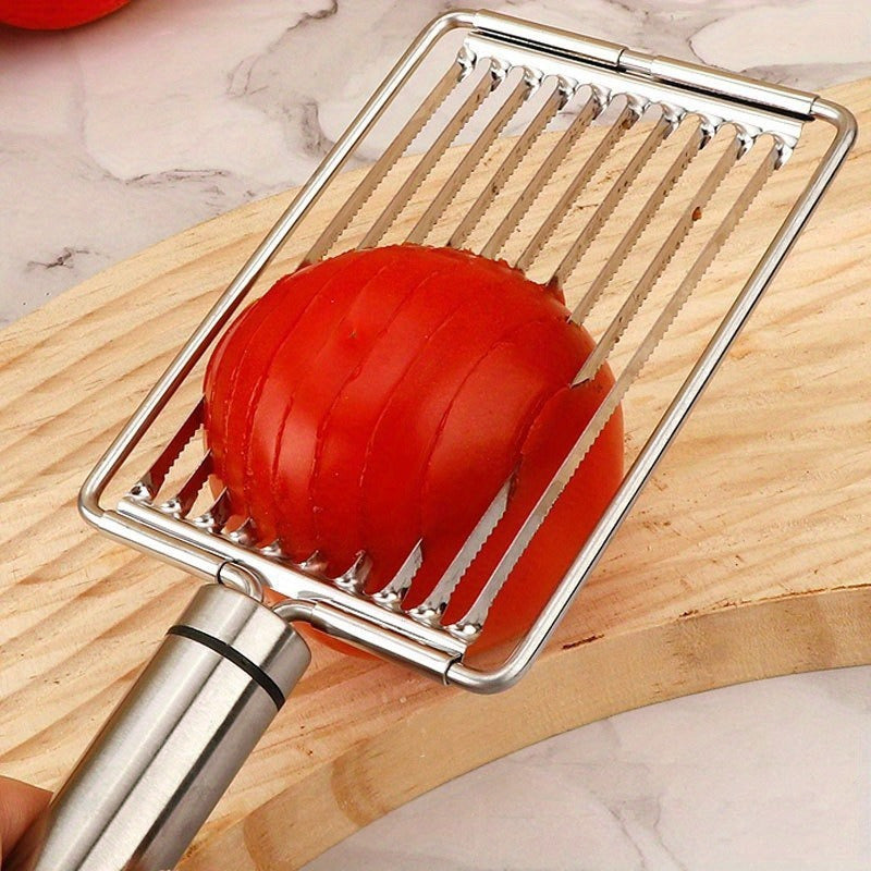 stainless steel tomato slicer manual fruit vegetable cutter