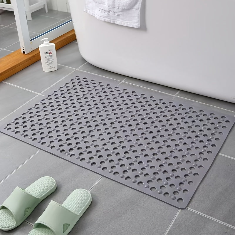 1pc bathroom quick dry anti slip pad shower mat circular