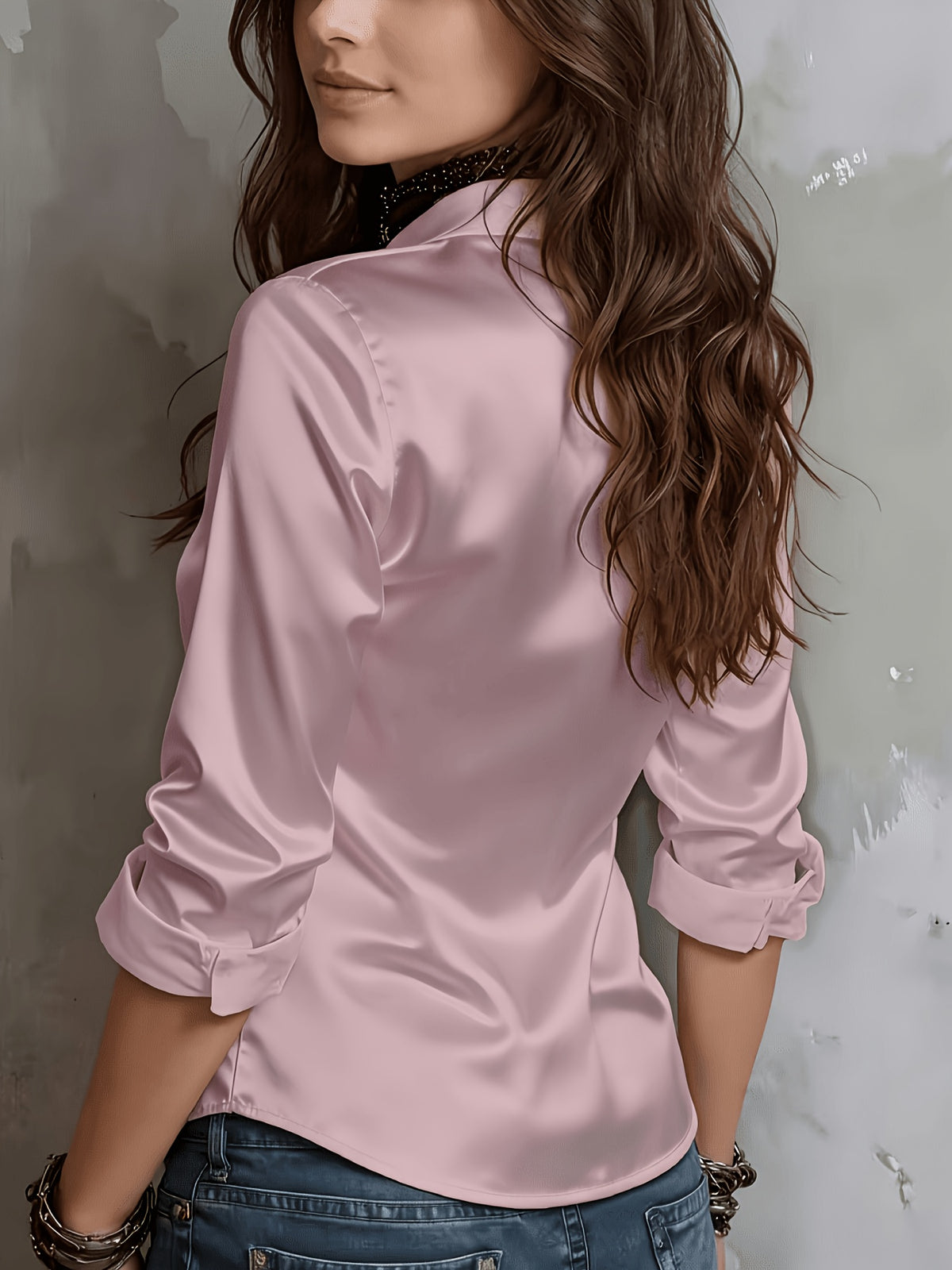 womens season   commuter satin shirt temu
